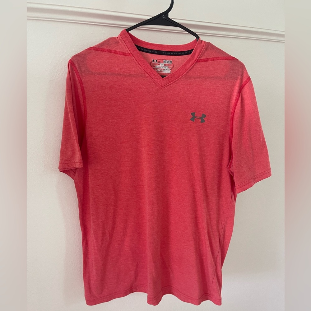Under Armour Red Short Sleeve Performance Tee